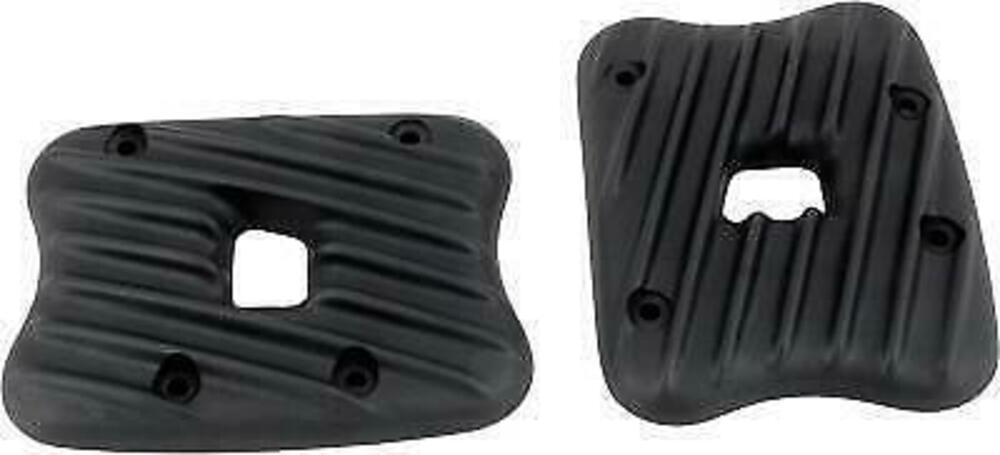 Coperchi Rocker Box Ribster neri Per Dyna, Softail EMD