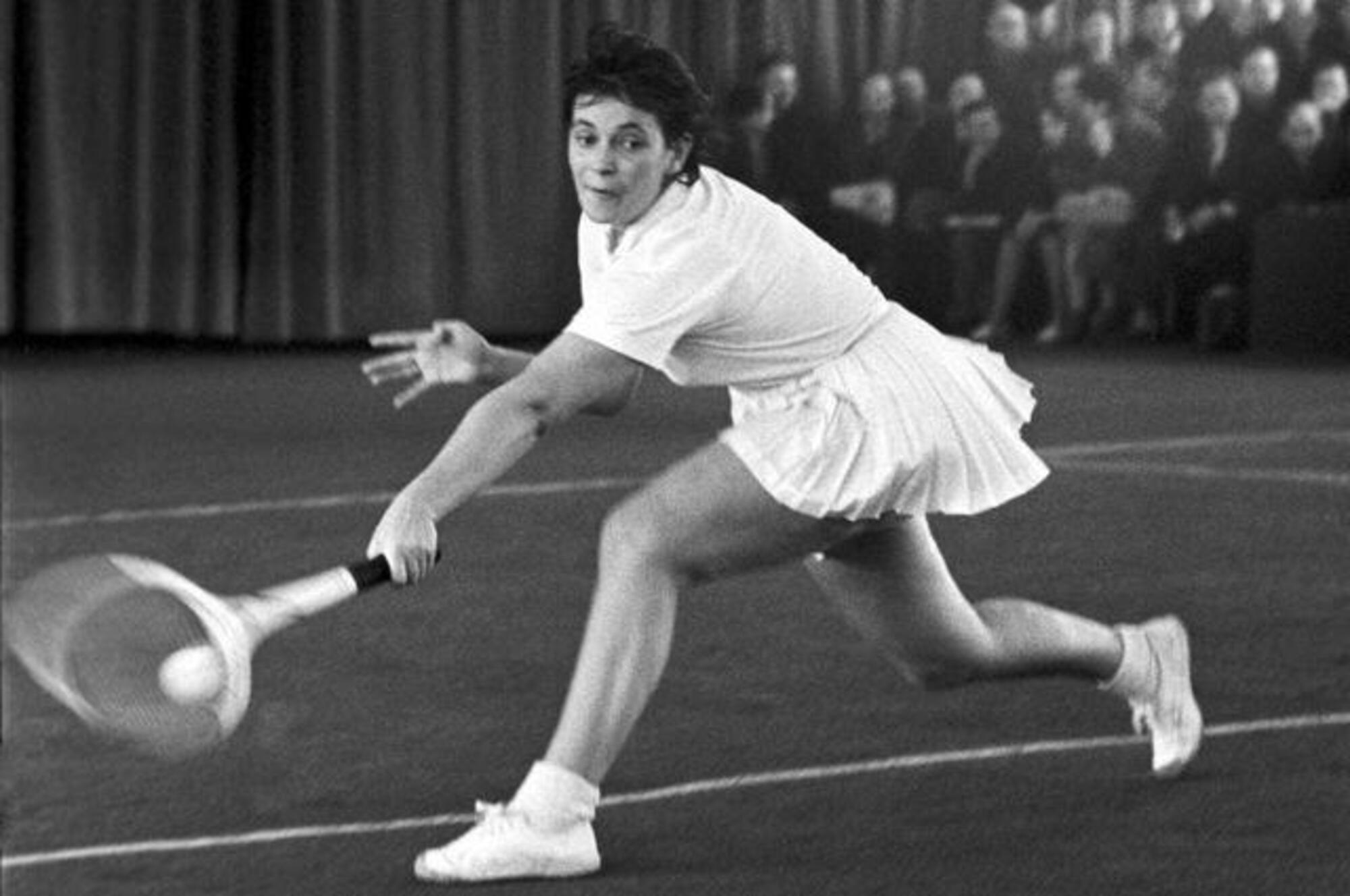 La tennista russa e sovietica Anna Dmitrieva 