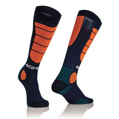 Calze tecniche Acerbis MX Impact Blu Arancio