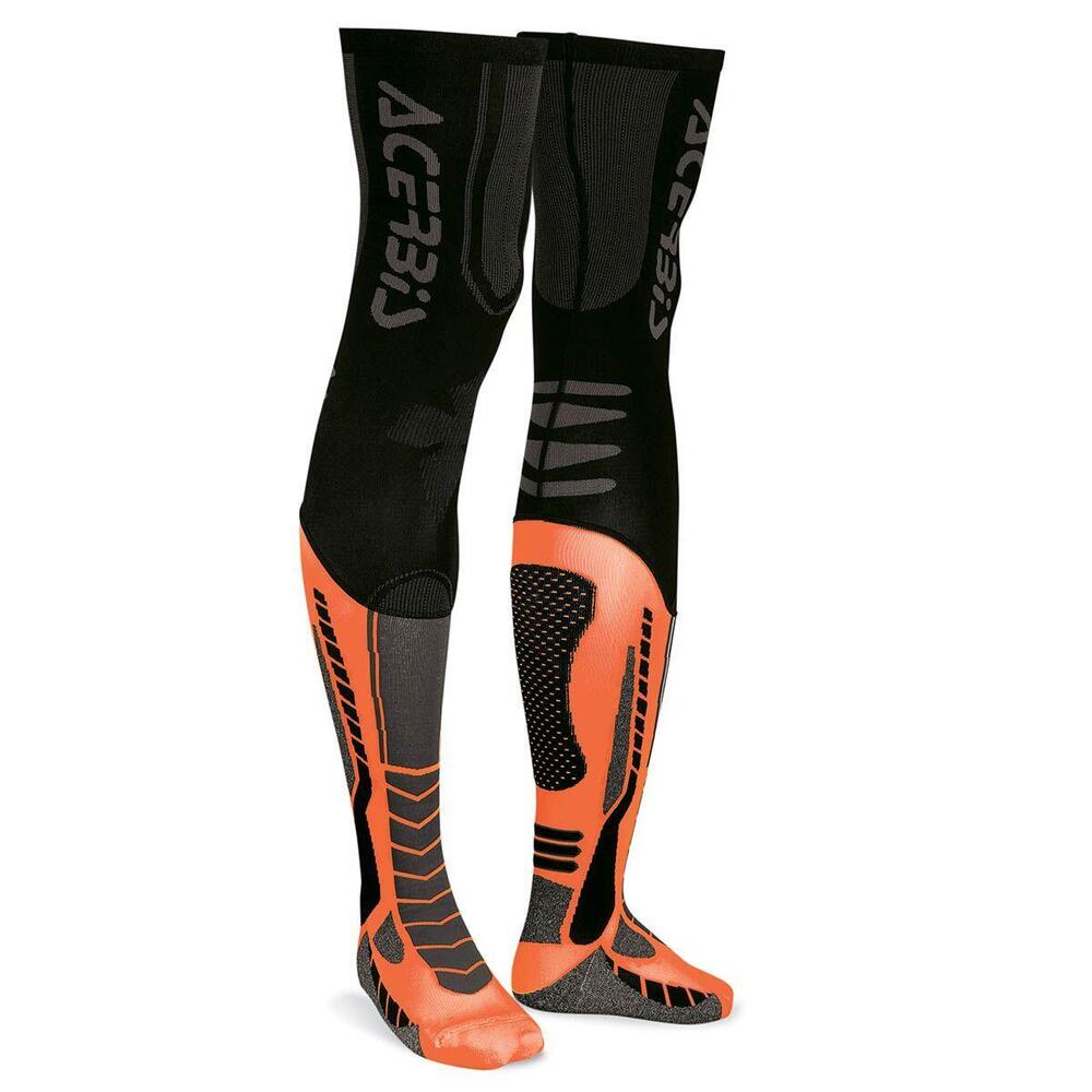 Calze tecniche lunghe Acerbis X-Leg Pro Nero Aranc