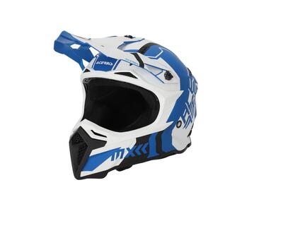 Casco cross Acerbis Profile 5 Bianco Blu