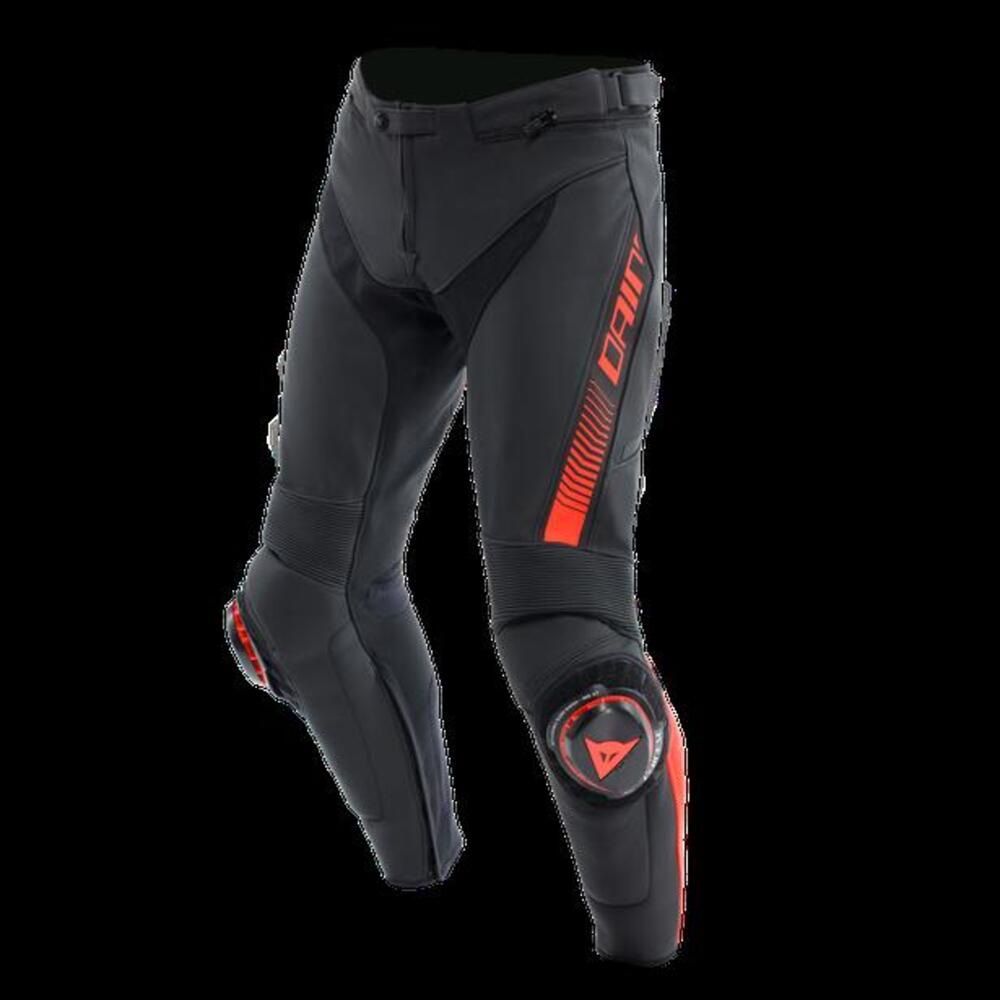 Pantaloni moto pelle Dainese SUPER SPEED Nero Ross