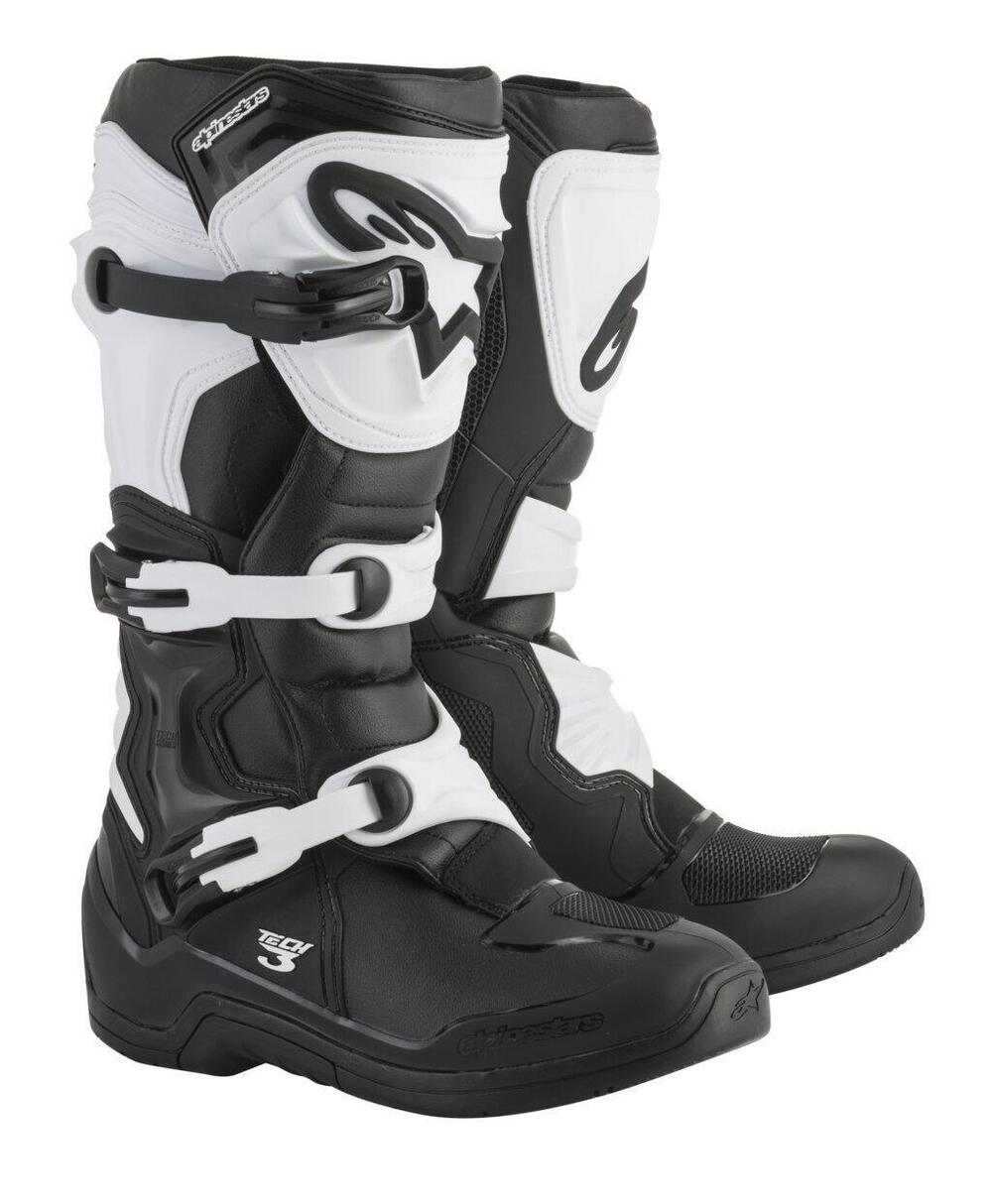 Stivali cross Alpinestars Tech 3 nero bianco
