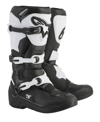 Stivali cross Alpinestars Tech 3 nero bianco
