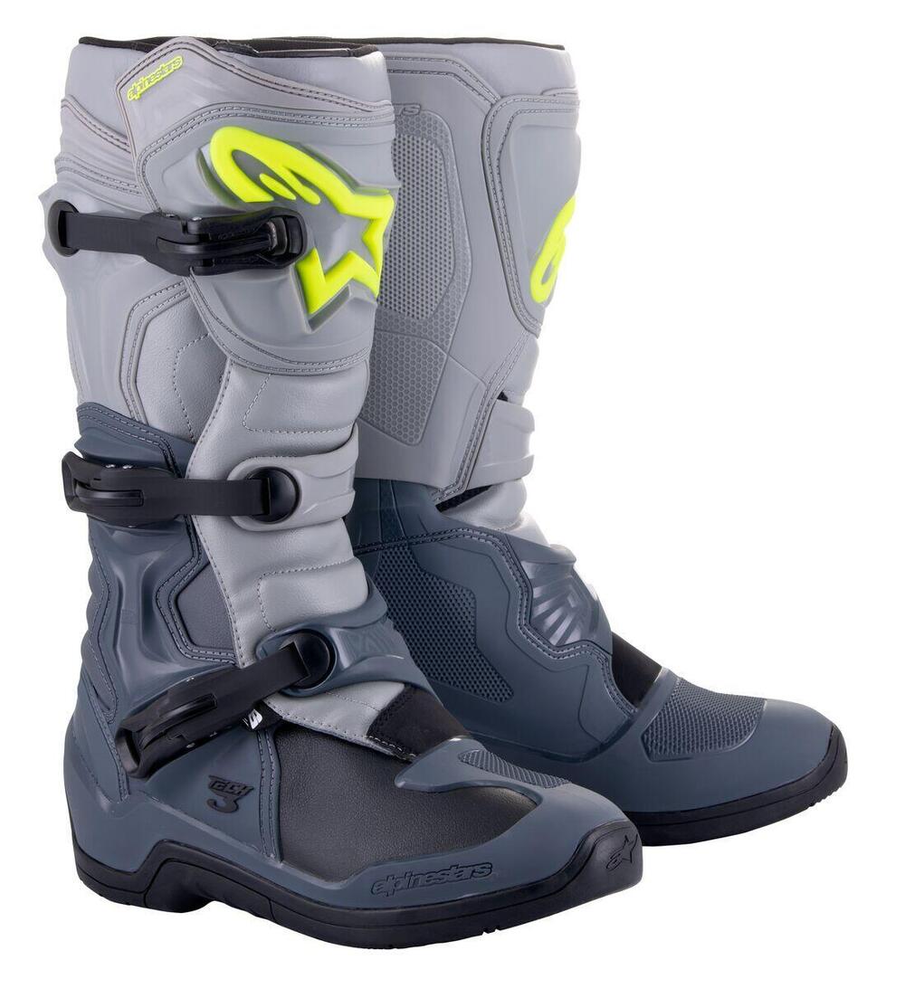 Stivali cross Alpinestars Tech 3 Grigio scuro Grig