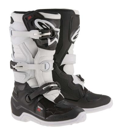 Stivali cross bambino Alpinestars Tech 7S Nero Bia