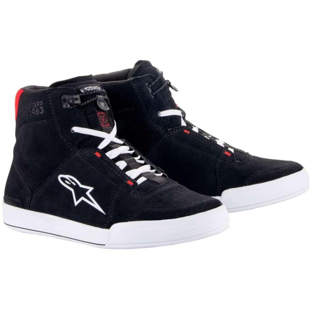 Scarpe moto Alpinestars CHROME Nero Bianco Rosso