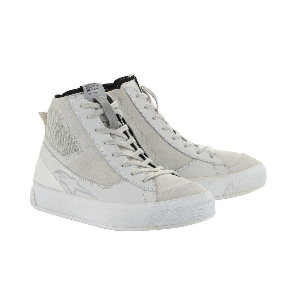 Scarpe moto donna STELLA STATED PODIUM Bianco Grig Alpinestars