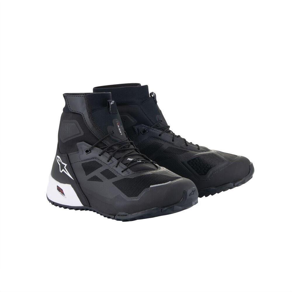 Scarpe moto estive Alpinestars CR-1 Nero Bianco