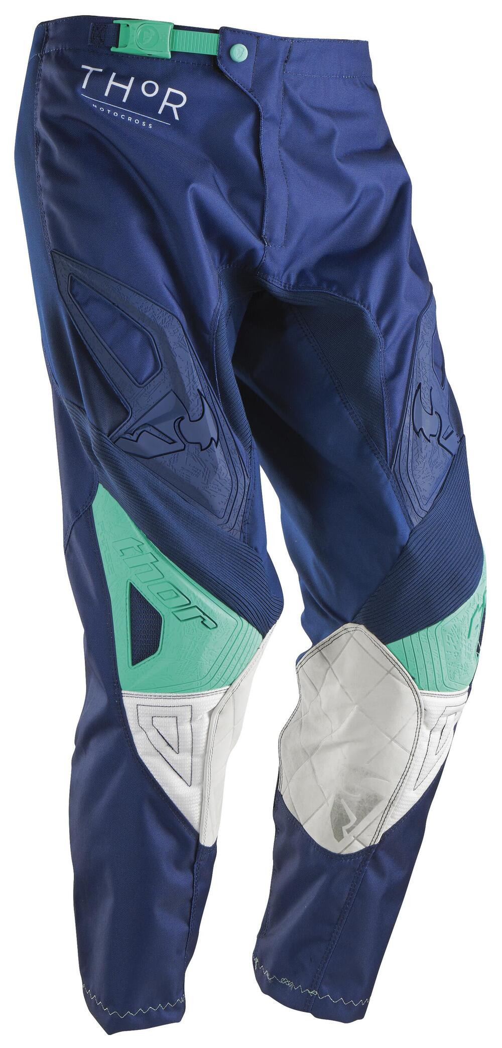 Pantaloni cross donna Thor Phase Clutch navy bianc