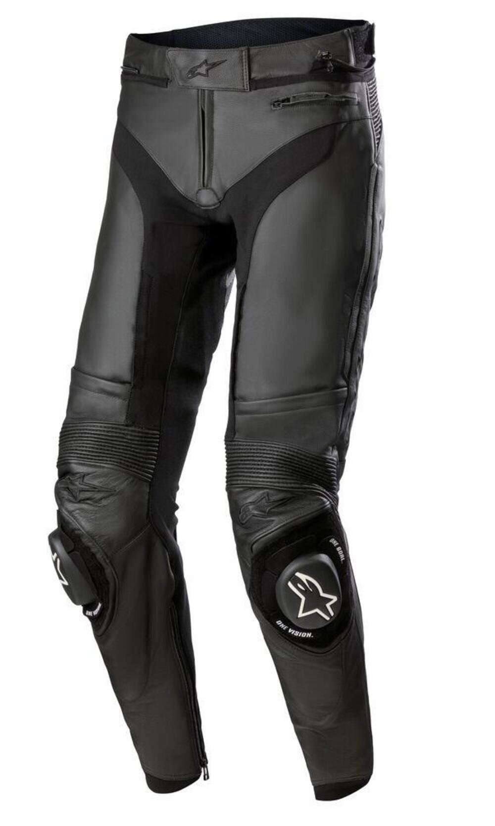 Pantaloni moto pelle Alpinestars MISSILE V3 Nero N