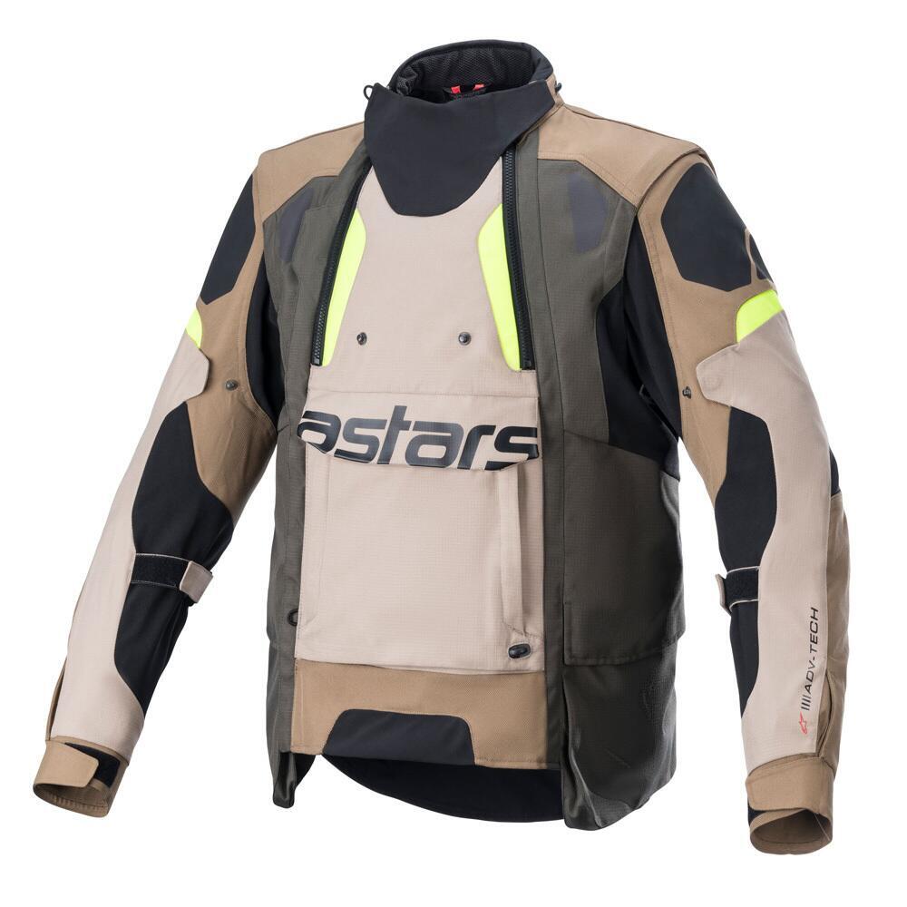 Giacca moto Alpinestars HALO DRYSTAR Verde 3 strat
