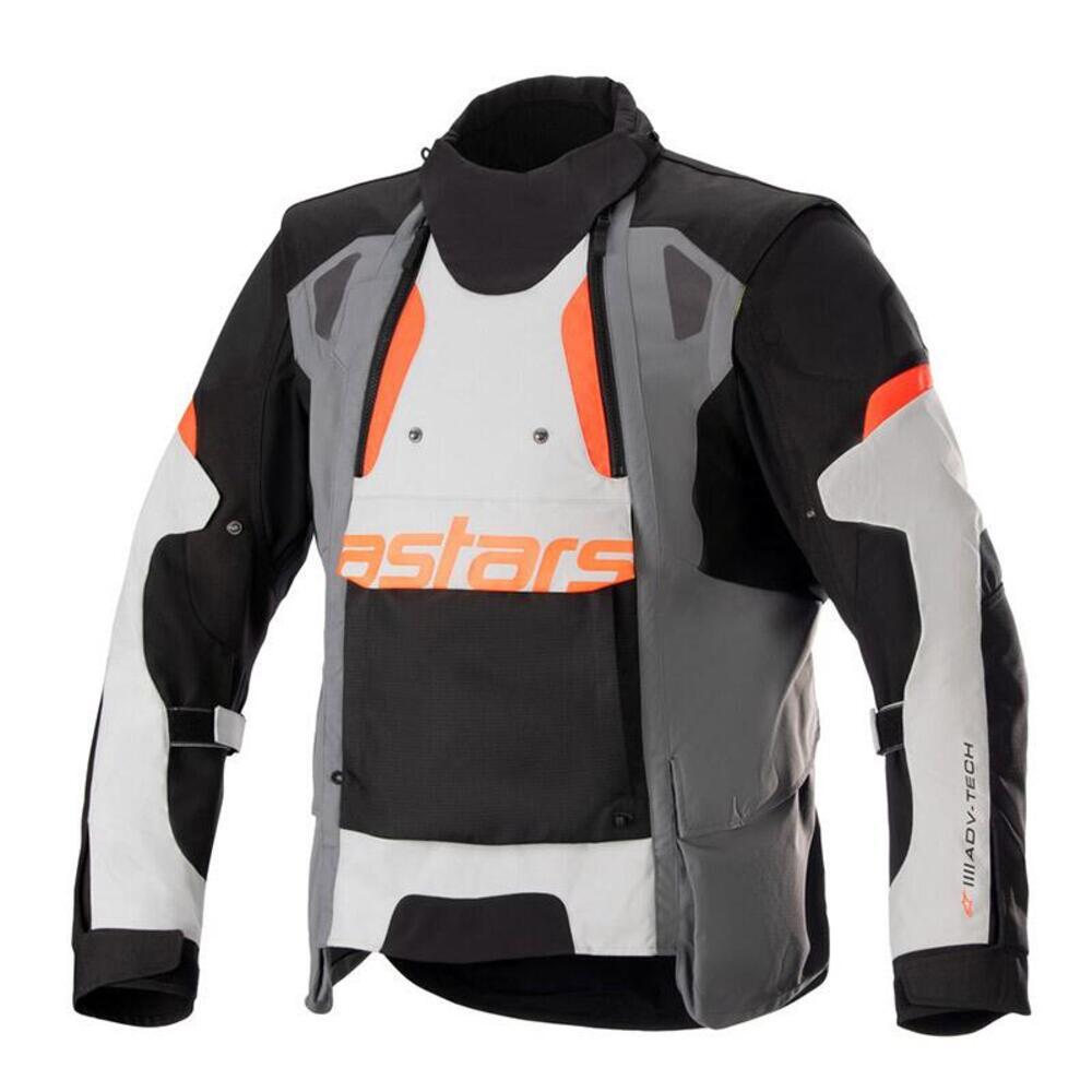 Giacca moto Alpinestars HALO DRYSTAR Grigio scuro