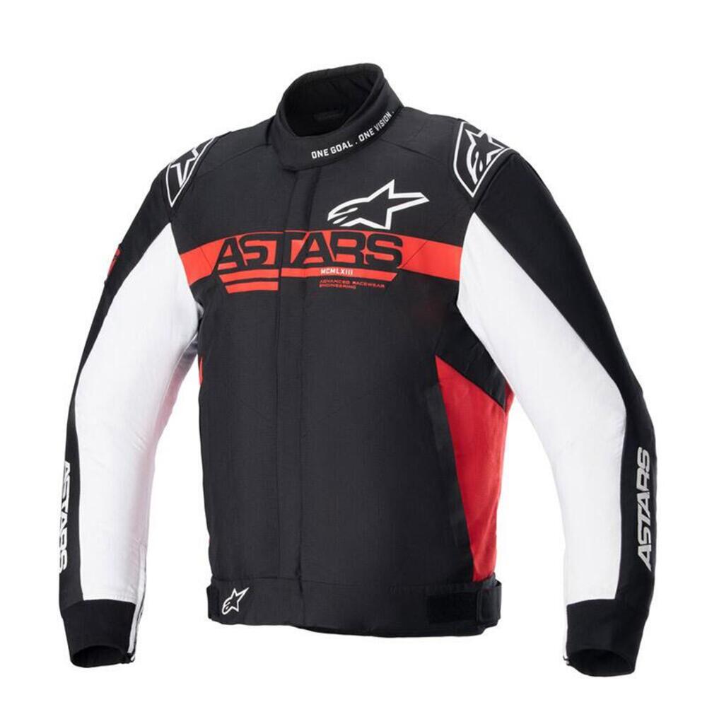 Giacca moto Alpinestars Monza Sport Nero Rosso Bia