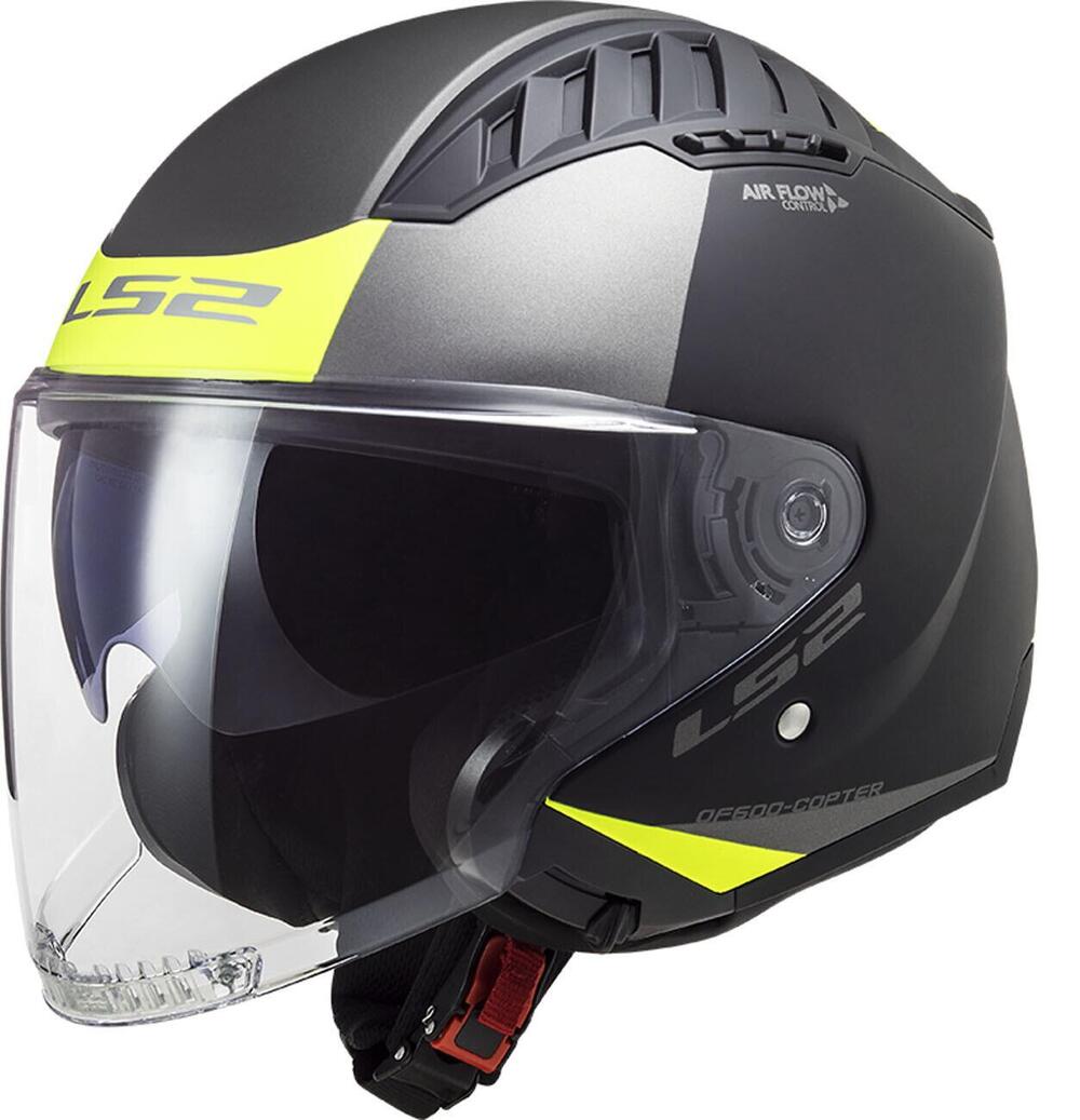 Casco jet LS2 OF600 COPTER II URBANE Nero opaco Gi