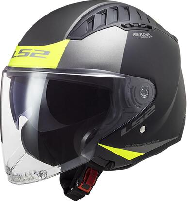 Casco jet LS2 OF600 COPTER II URBANE Nero opaco Gi