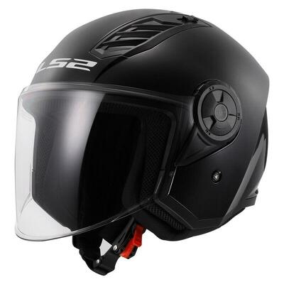 Casco Jet LS2 OF616 Airflow 2 Solid nero