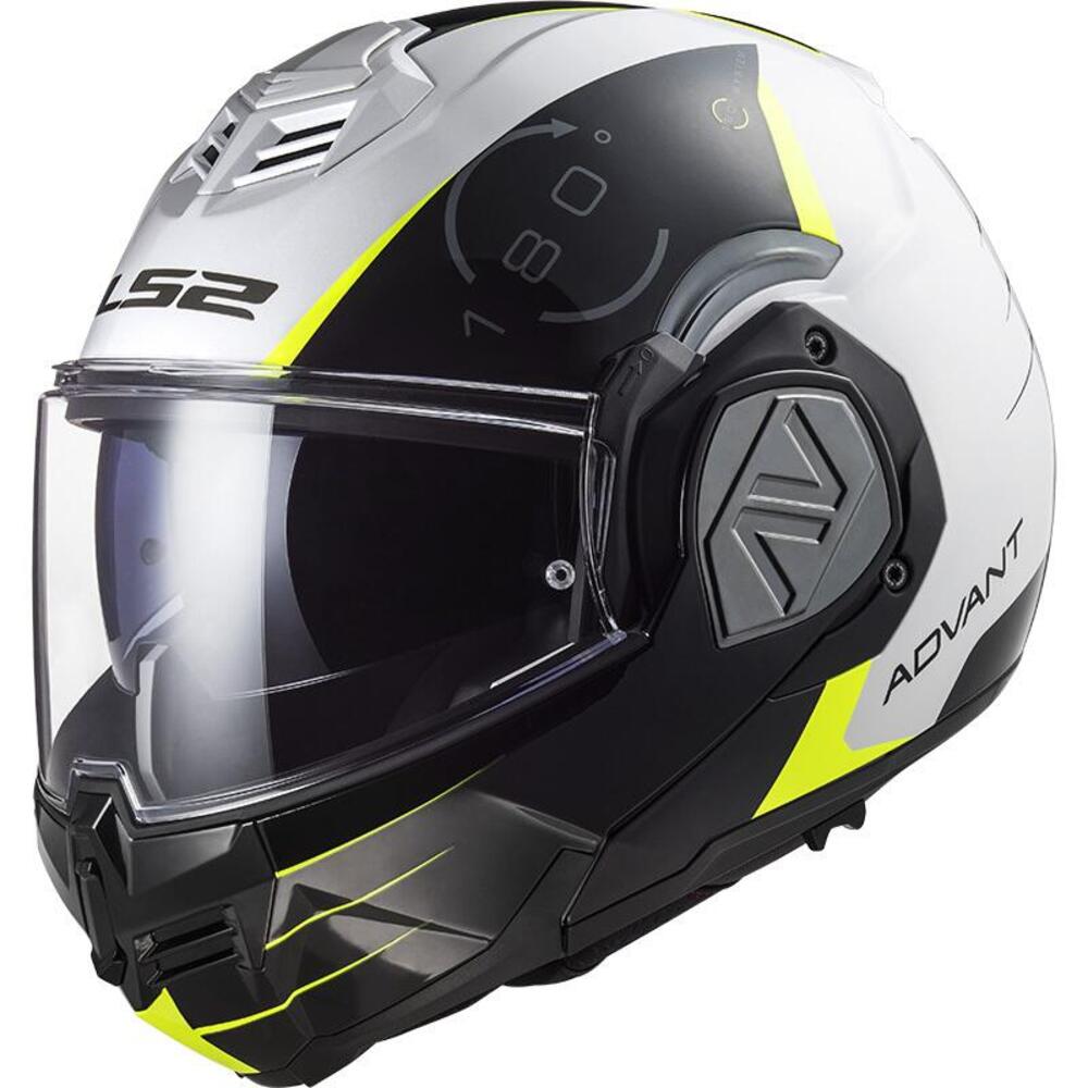 Casco modulare LS2 FF906 ADVANT CODEX Bianco Nero