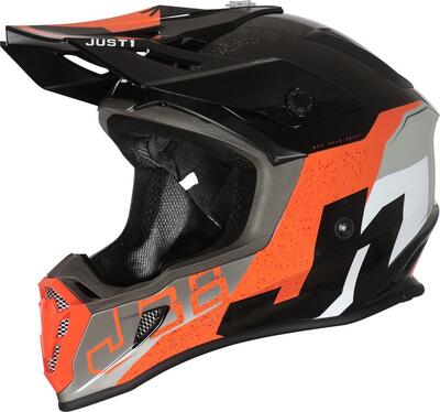 Casco cross JUST1 J38 KORNER Arancio Nero