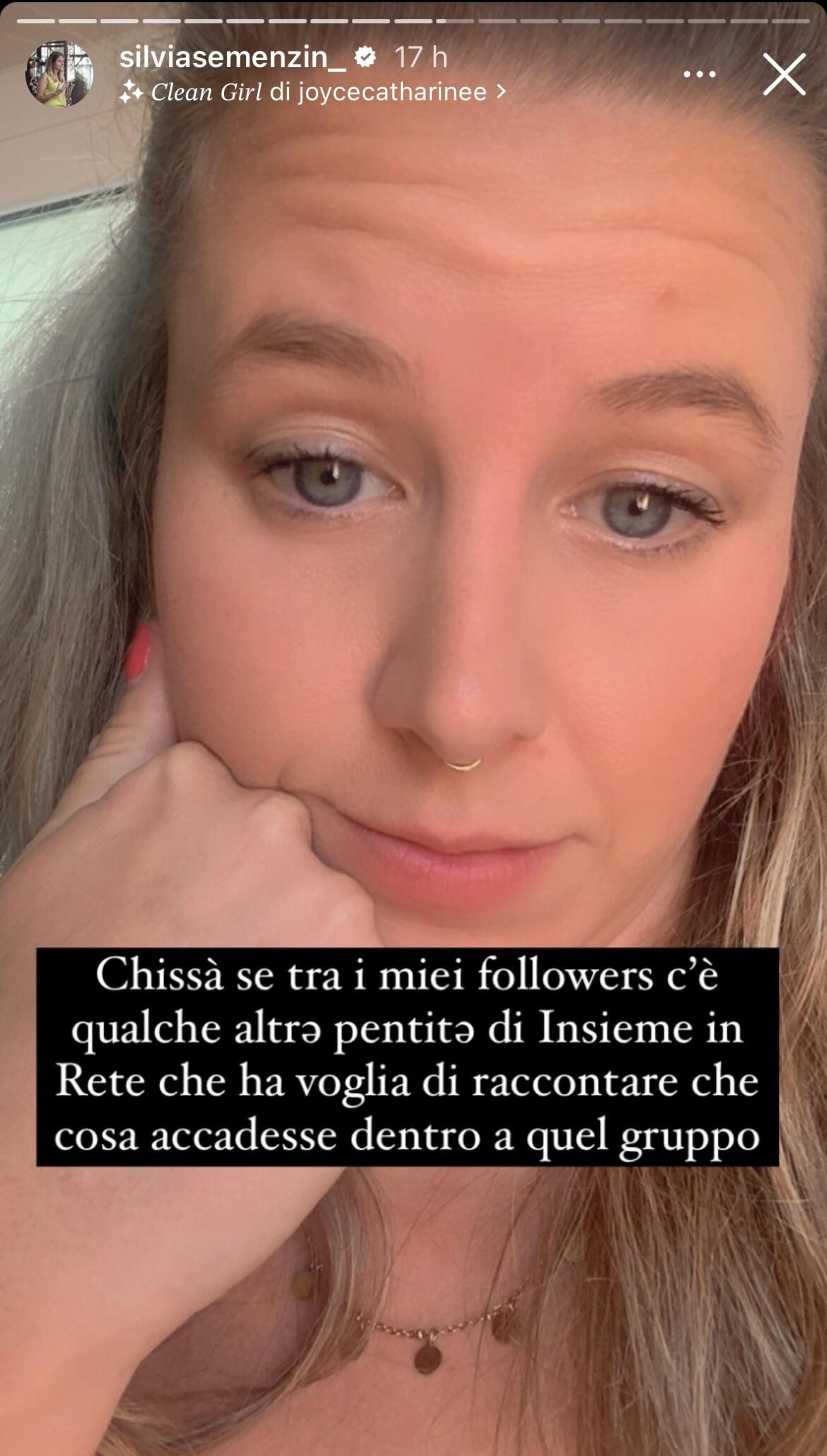 Dalle storie Instagram di Silvia Semenzin 