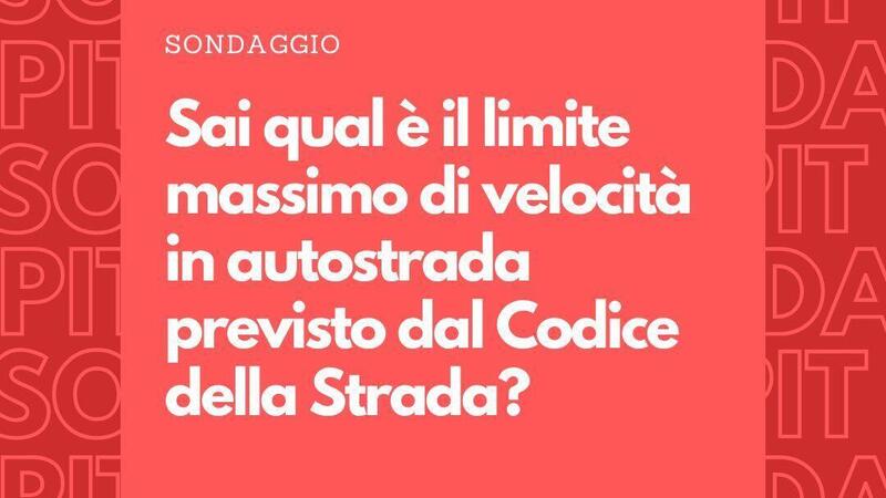 Velocit&agrave; massima in autostrada: il sondaggio con Pit Stop su Rai Radio Uno