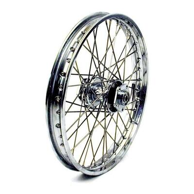 Ruota anteriore a 40 raggi cromata 21x2,15 Per Sof 