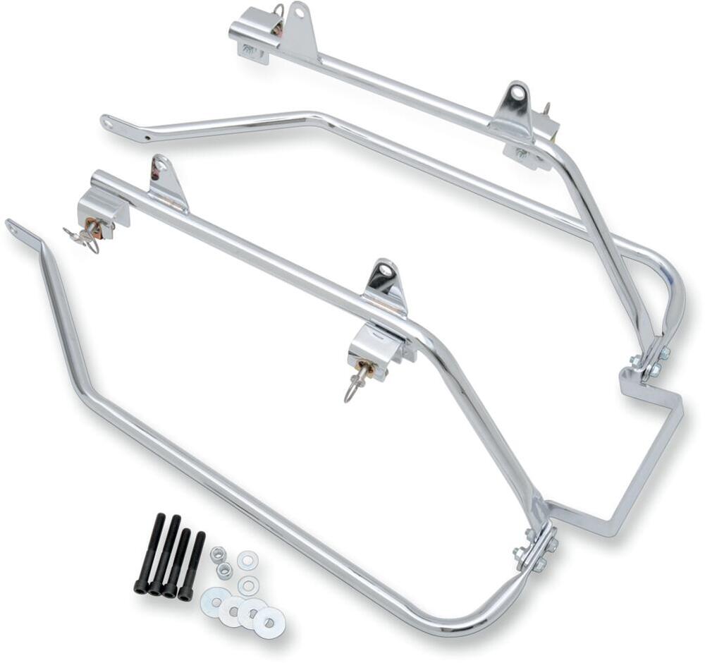 Kit supporti cromati per borse rigide per Softail 