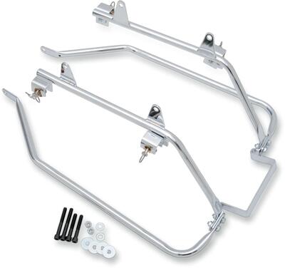 Kit supporti cromati per borse rigide per Softail 