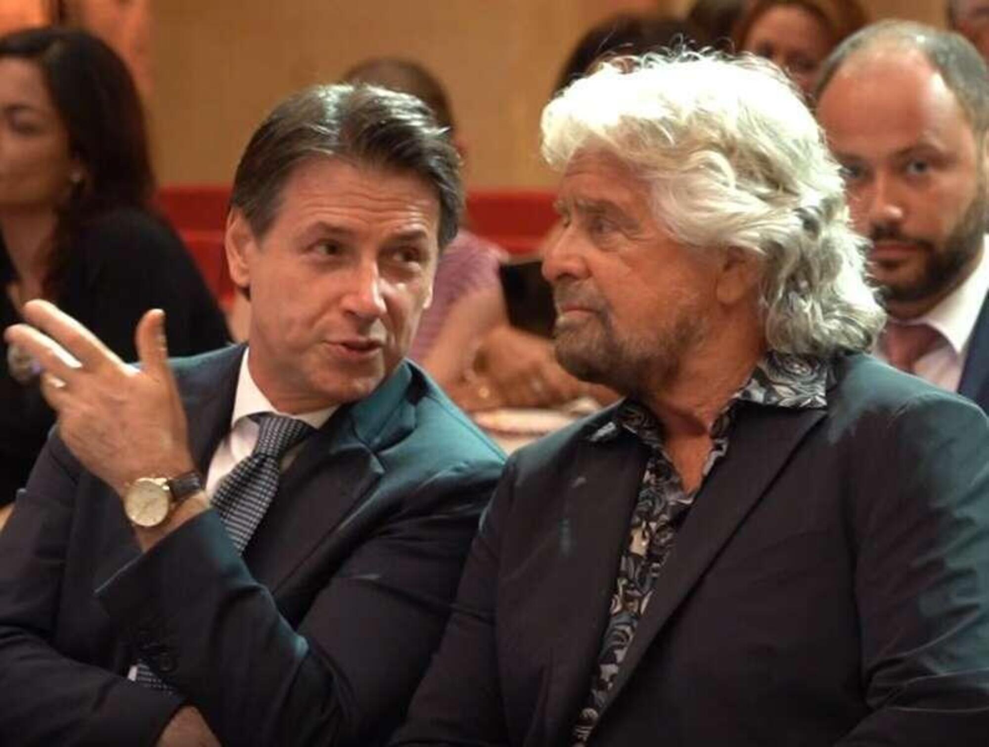 Beppe Grillo e Giuseppe Conte