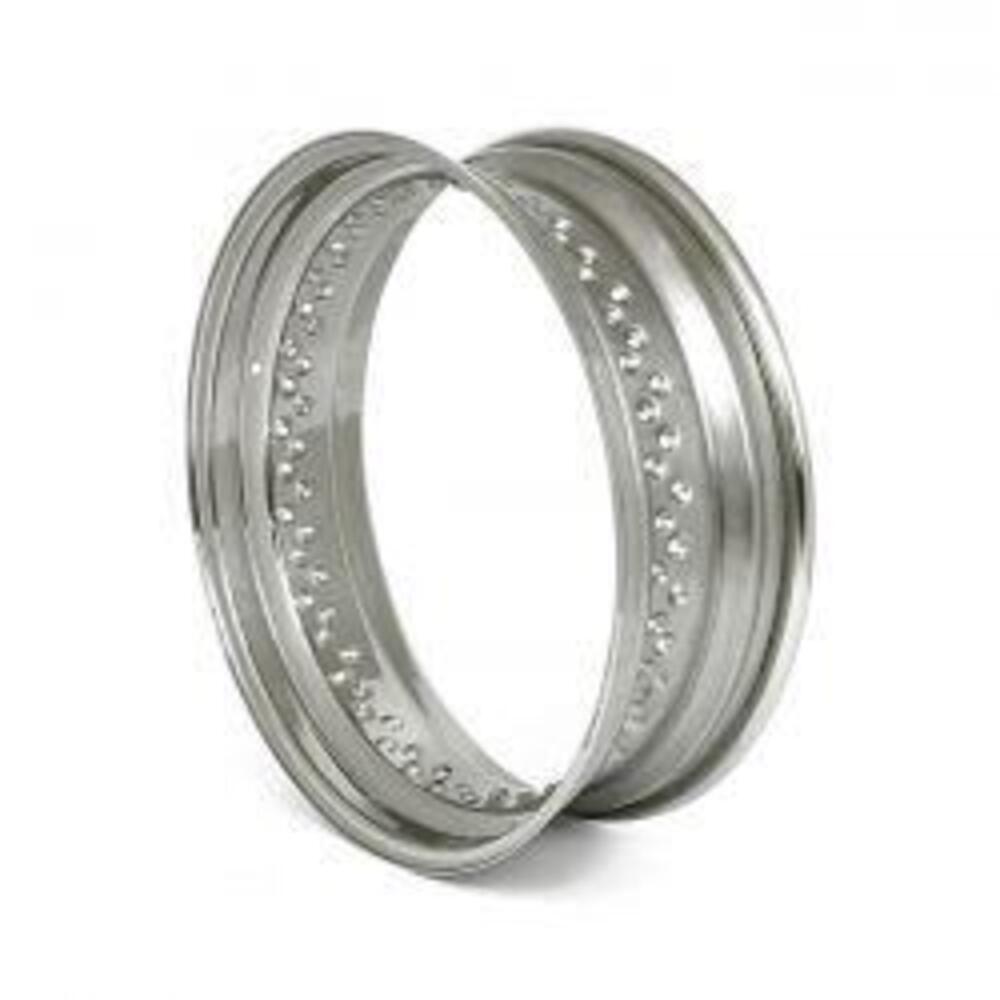 Cerchione 15x5.50 - 80 fori - inox lucido TTS 