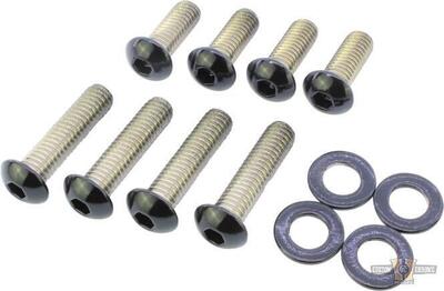 Kit viti supporti e parafango posteriore nere luci 