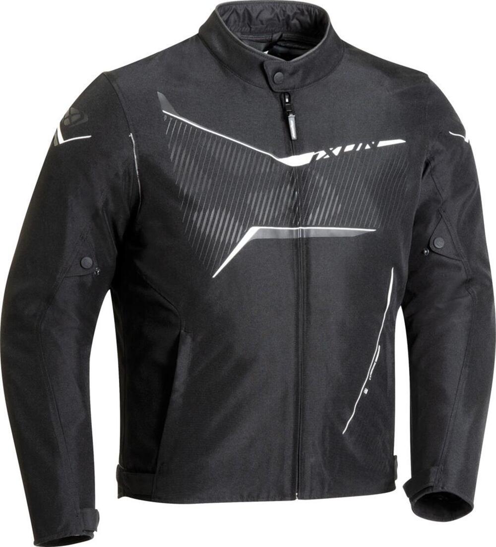 Giacca moto Ixon C-Sizing SLASH C CE Nero Bianco