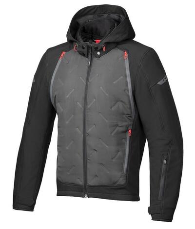 Giacca moto Ixon Fary Nero Antracite Rosso