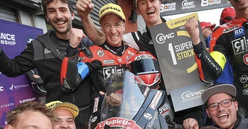 8 ore di Spa-Francorchamps; vince Aprilia nella Superstock e Canepa con R1 nella Superbike