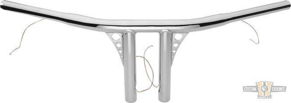 Manubrio T Bar dritto 1-1/4" alt 8" Cromato, per A Santee