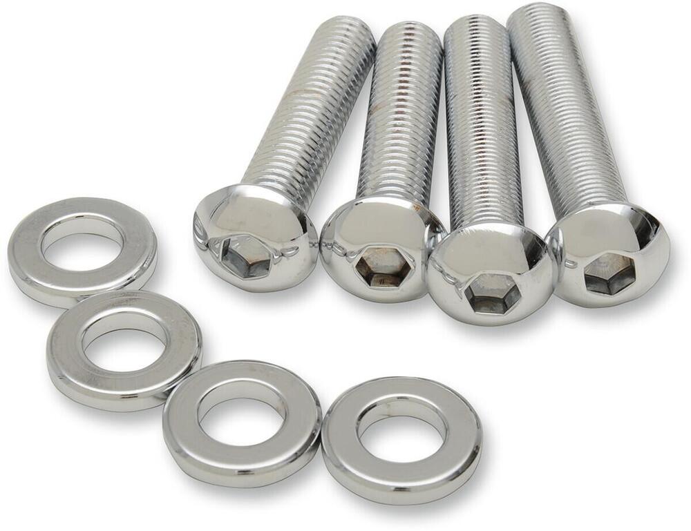 Bulloni cromati fissaggio ammortizzatori per Sport Drag Specialties