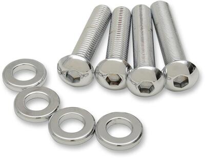 Bulloni cromati fissaggio ammortizzatori per Sport Drag Specialties