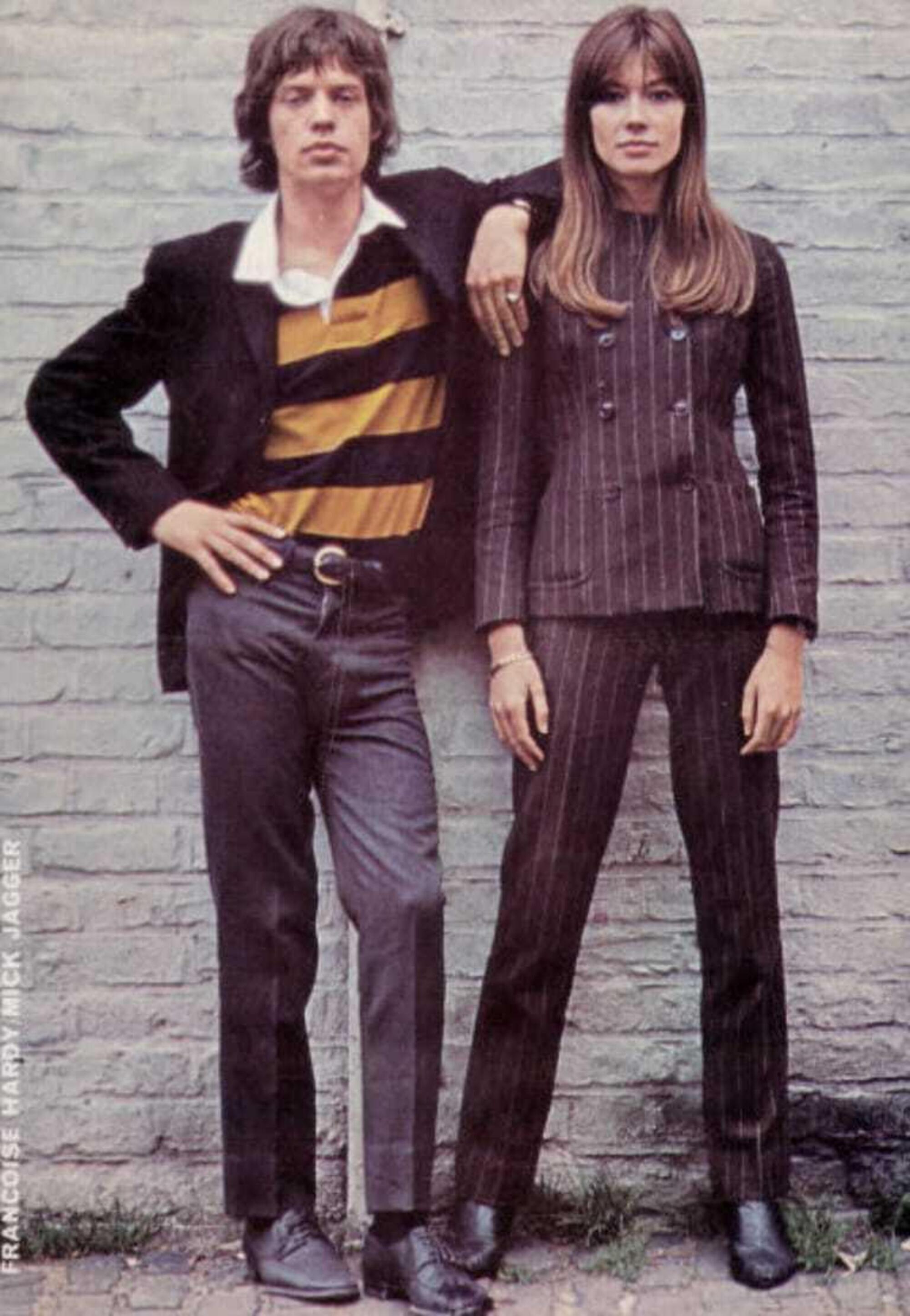 Fran&ccedil;oise Hardy e Mick Jagger