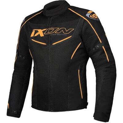 Giacca moto Ixon Flicker 3 strati Nero Arancio