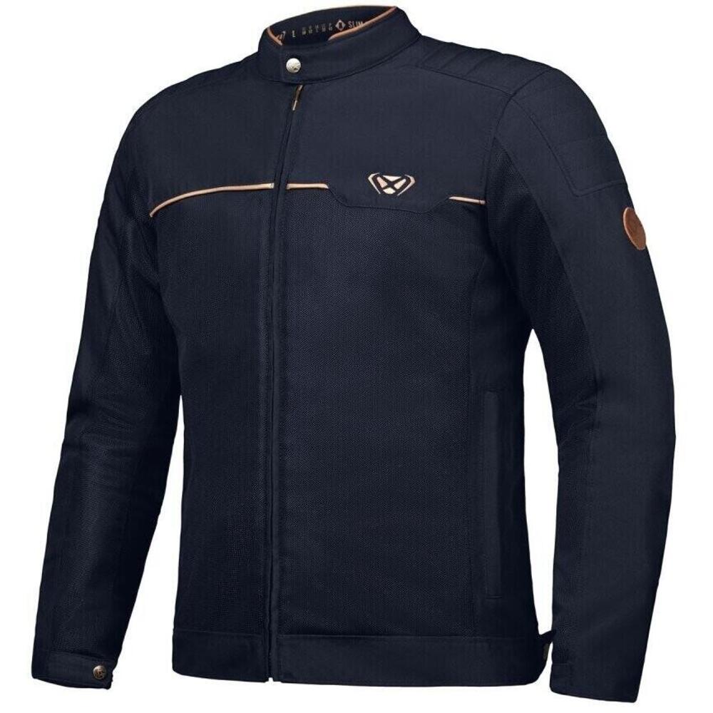 Giacca moto Ixon Cornet Blu Navy Marrone
