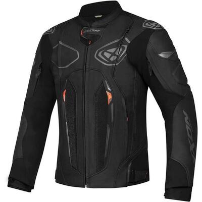 Giacca moto pelle Ixon VORACE Nero