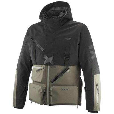 Giacca moto Ixon ETNA Kaki Nero