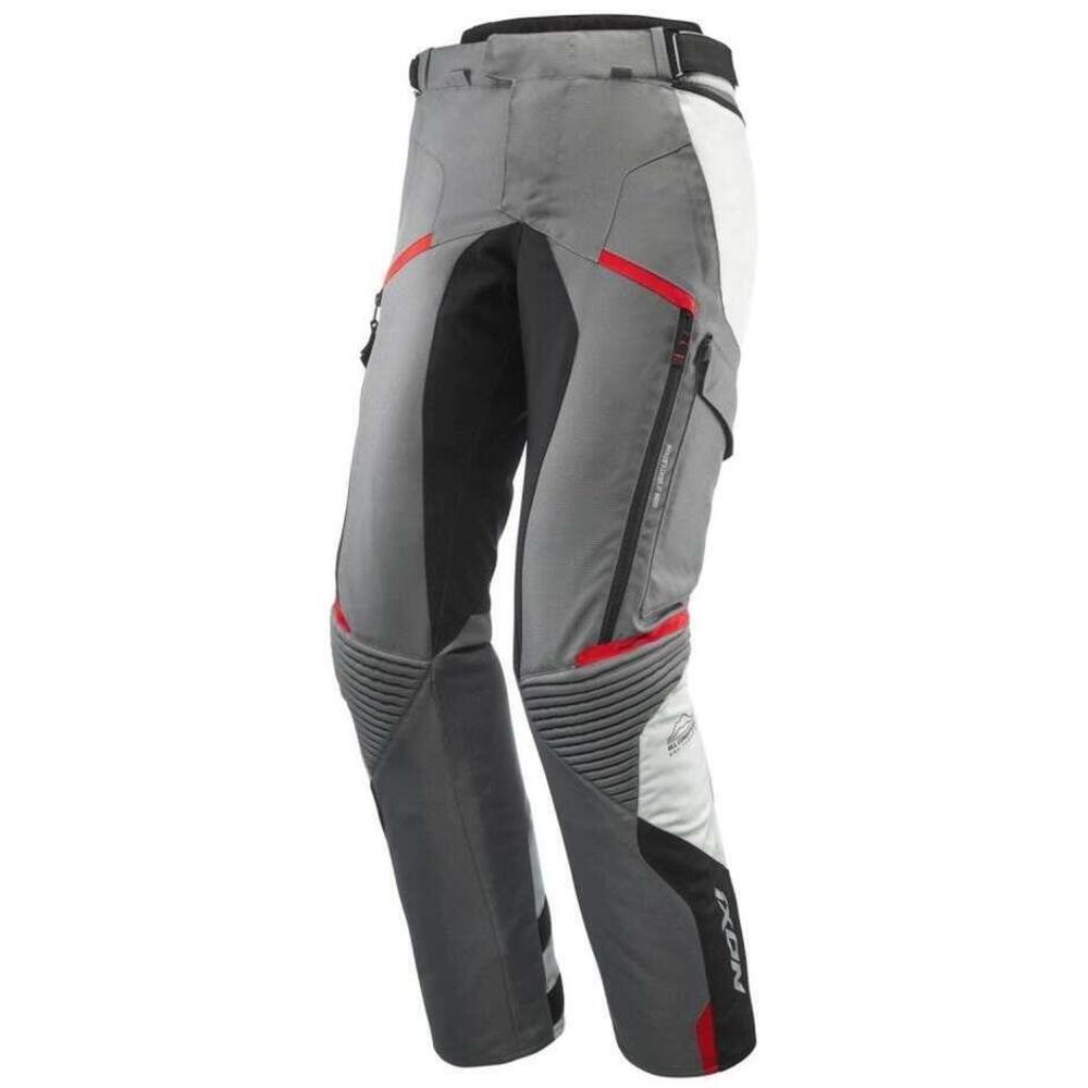 Pantalone moto Ixon MIDGARD PT Grigio Nero Rosso
