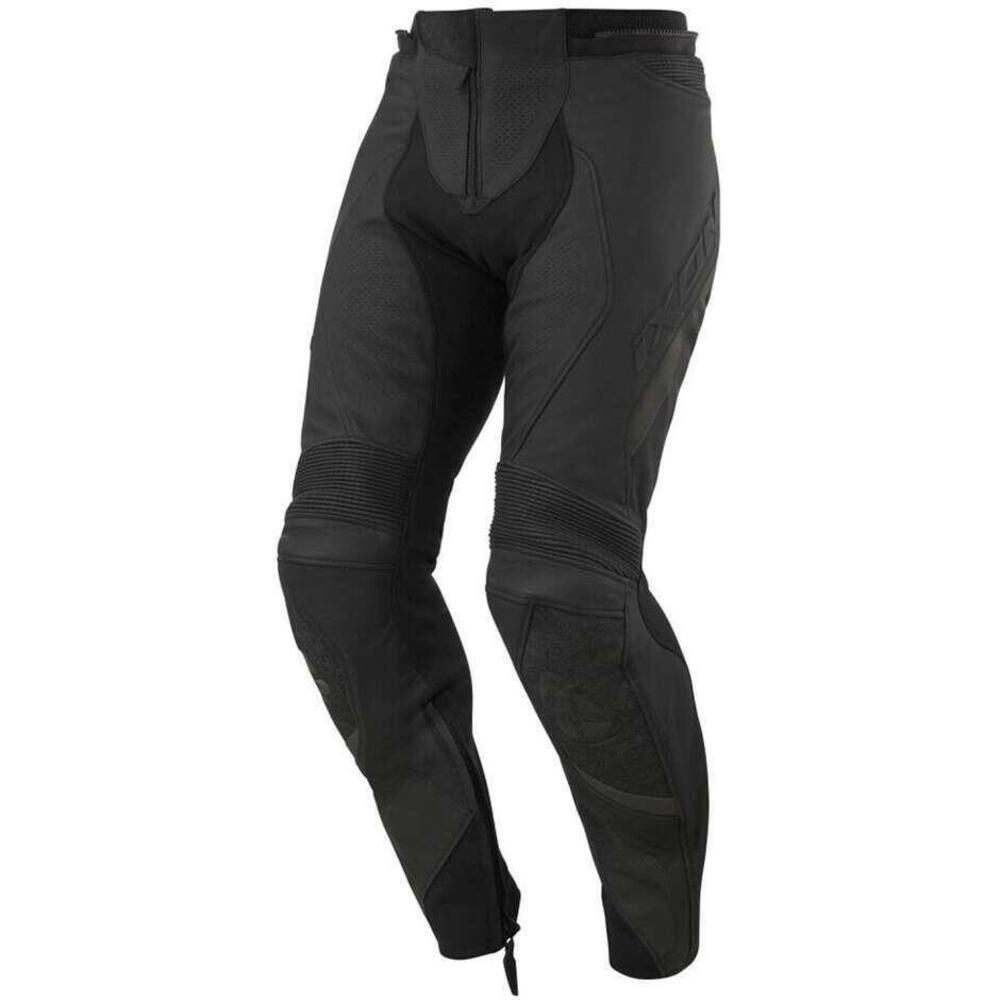 Pantaloni moto pelle Ixon AVENGER Nero