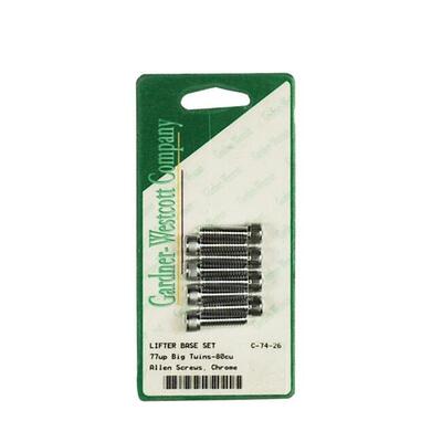 Kit viti blocchetti punterie cromate per FXR, Dyna 