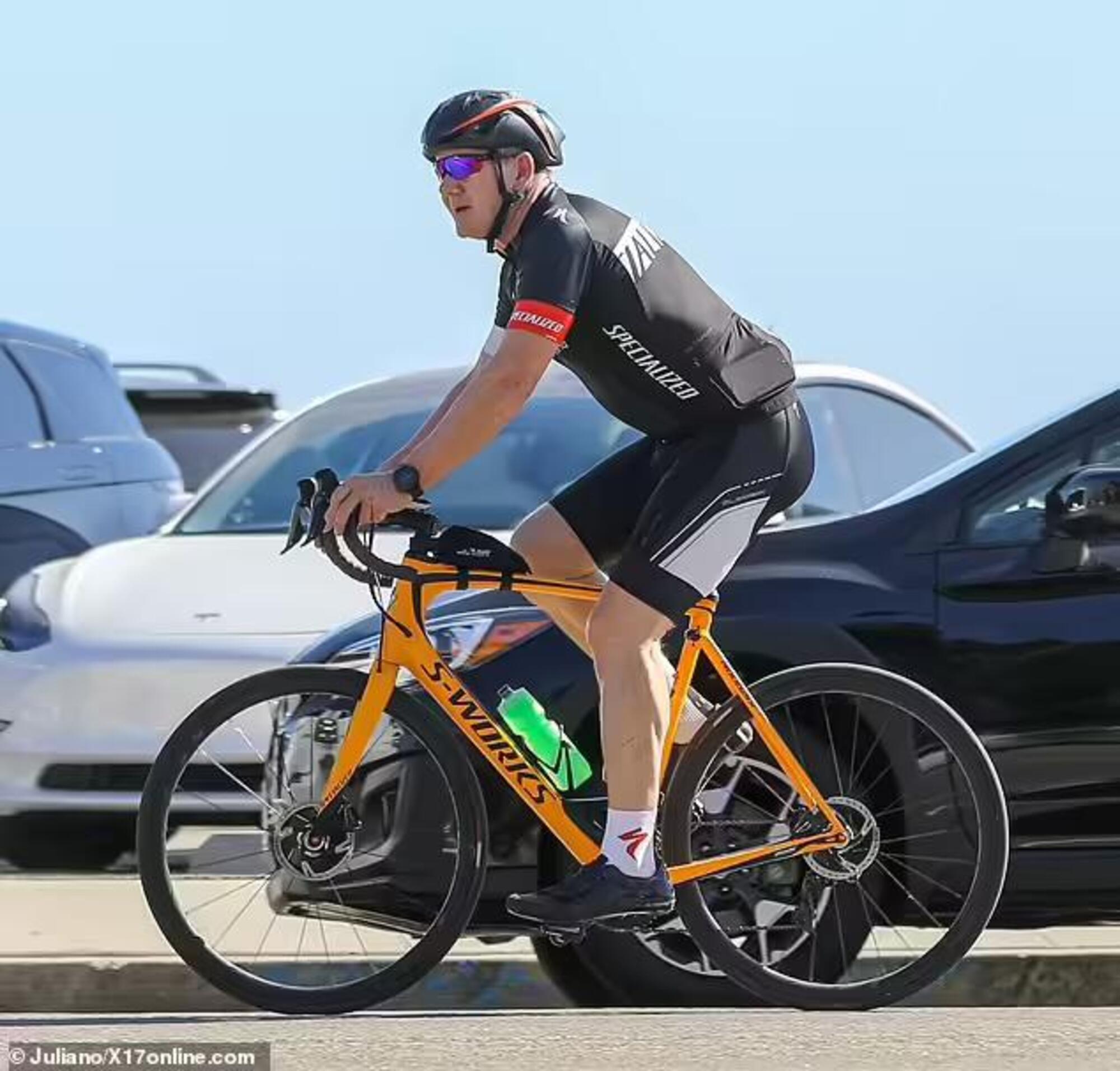 Gordon Ramsay in bici