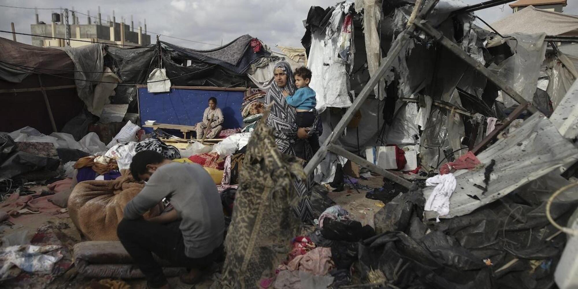 La distruzione a Rafah, in Palestina