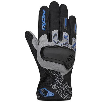 Guanti moto estivi Ixon GRAVEL Nero Grigio Blu