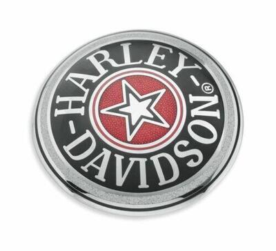 Copri tappo serbatoio benzina HD Star cromo rosso 