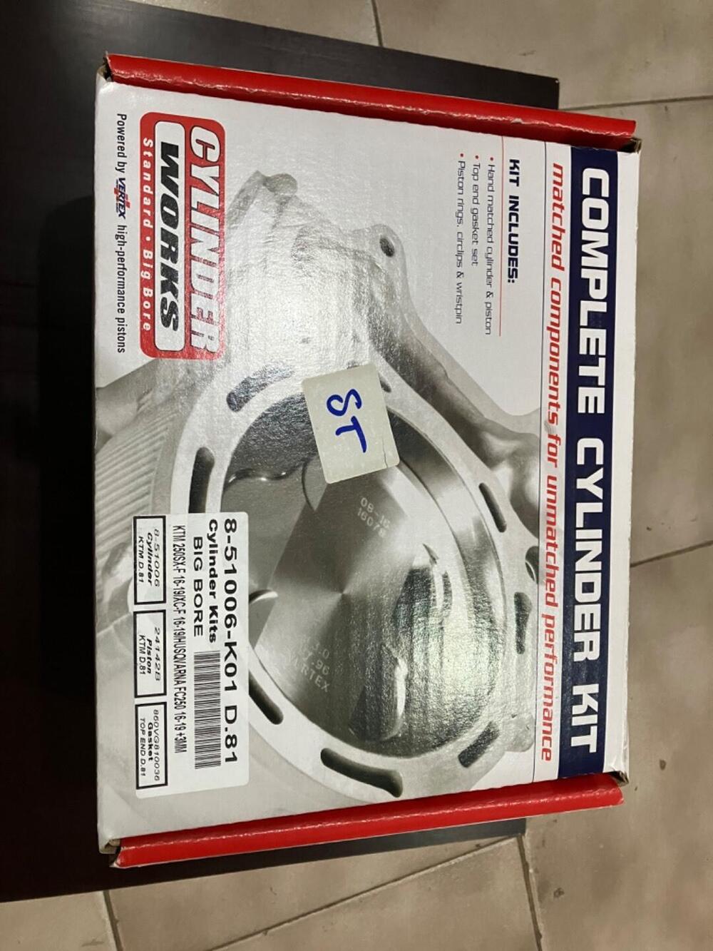 Cilindro maggiorato works 275 cc per gas gas husva Ktm